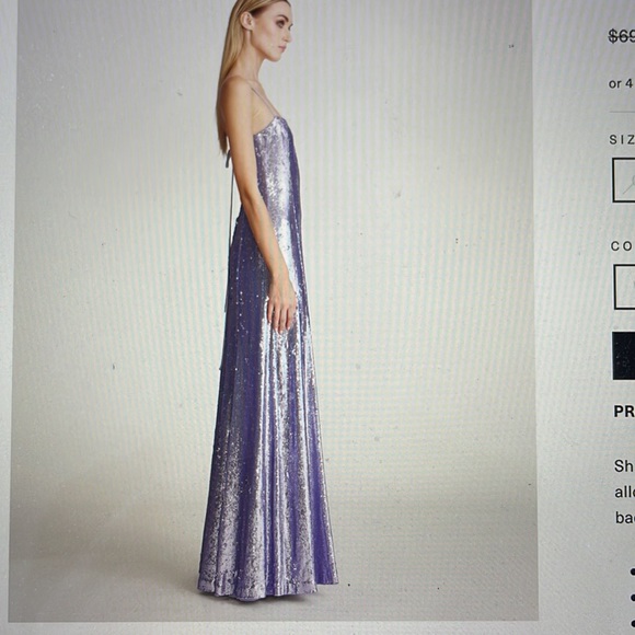 Charlotte sequence gown. Brand new sold out sexy backless gown in lavender. - Picture 3 of 9